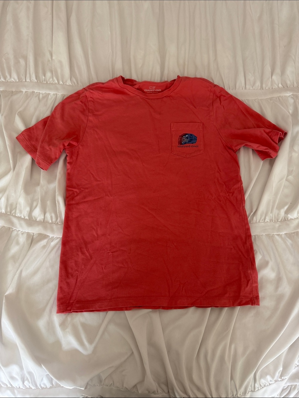 Vineyard Vines Coral Lax Pocket Tee - Kid’s Short Sleeve Shirt